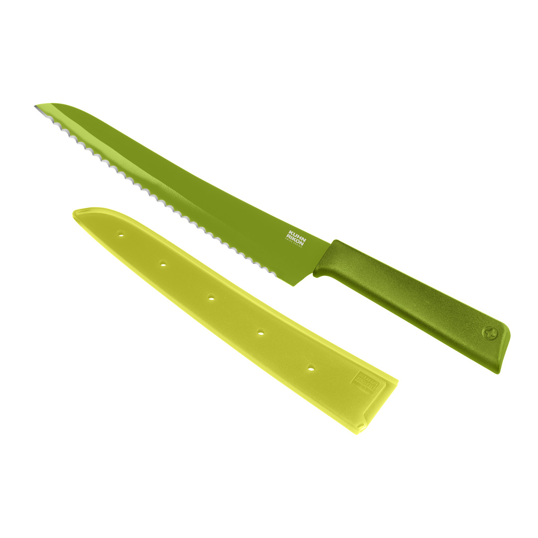 Kuhn Rikon - Colori(r)+ Bread Knife green