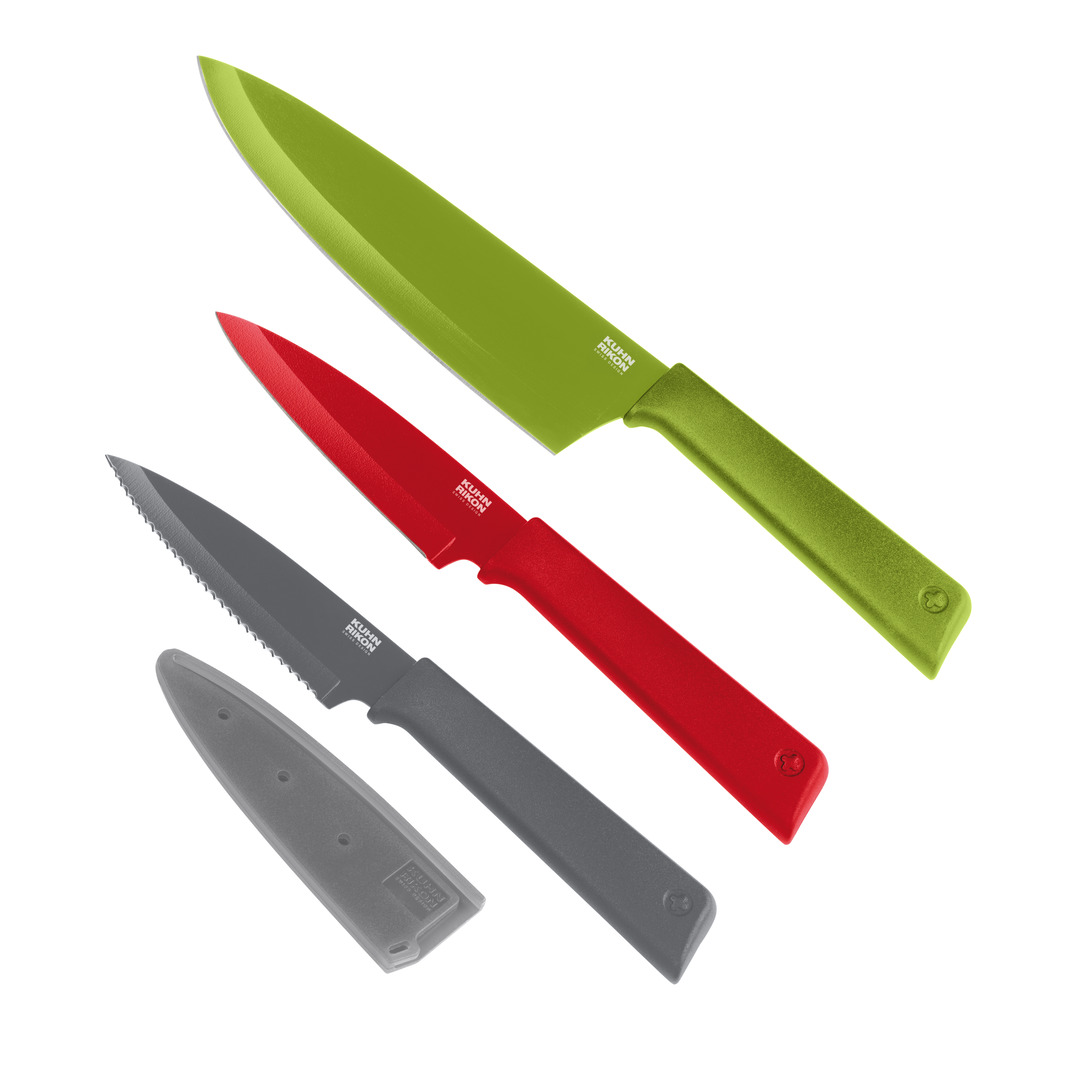 Kuhn Rikon - Colori(r)+ Culinary 3pc Knife Set