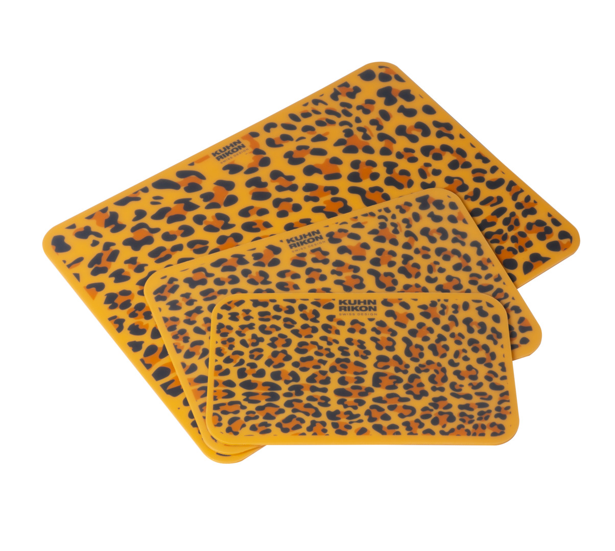 Kuhn Rikon - Colori+ Patterned Cutting Board 3pc Set Leopard