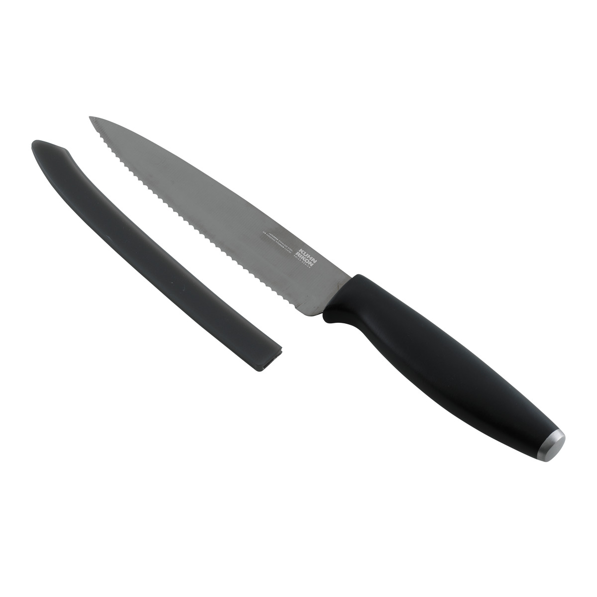 Kuhn Rikon - Colori(r) Serrated Titanium Utility Knife Black