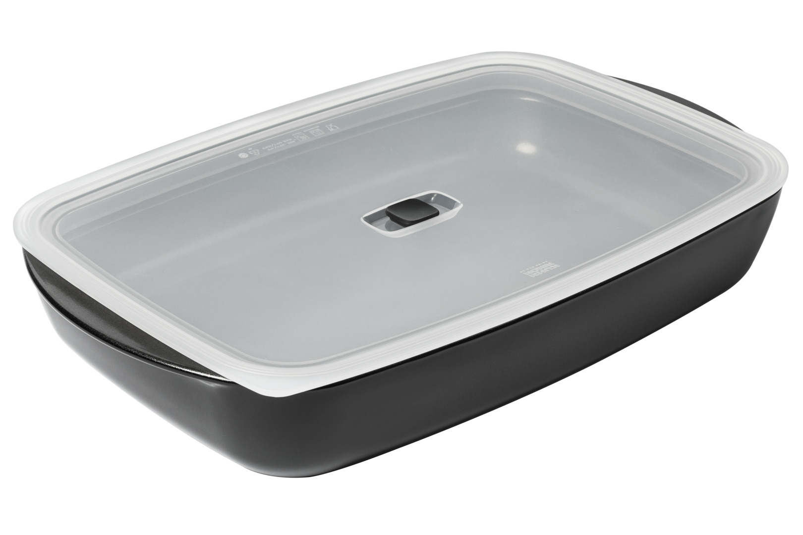 Kuhn Rikon - EASY GLASS Dish non-stick coated with Lid 3.6L / Large