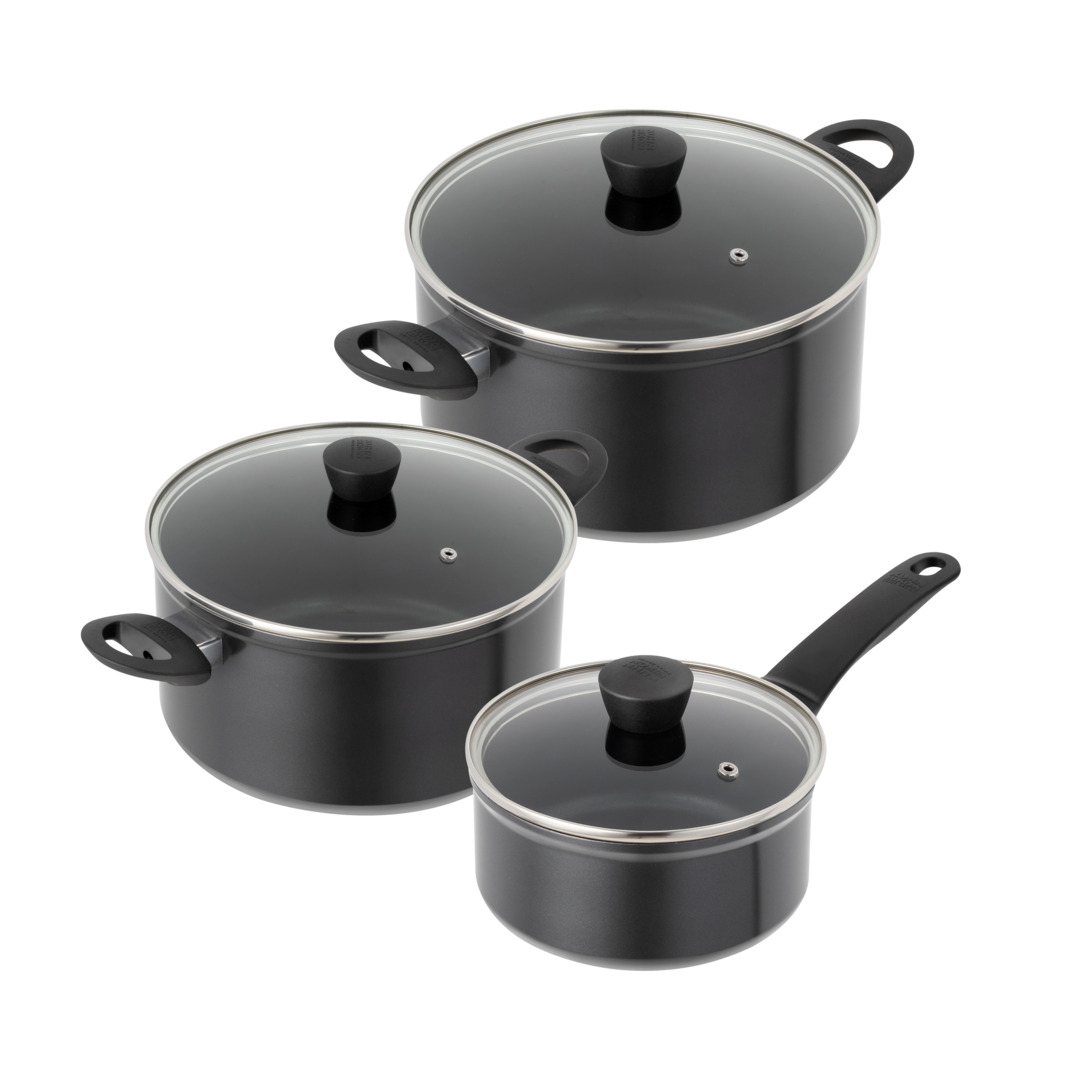 Kuhn Rikon - Easy Induction 3pc Cookware Set 16cm saucepan, 20 & 24 cm casserole