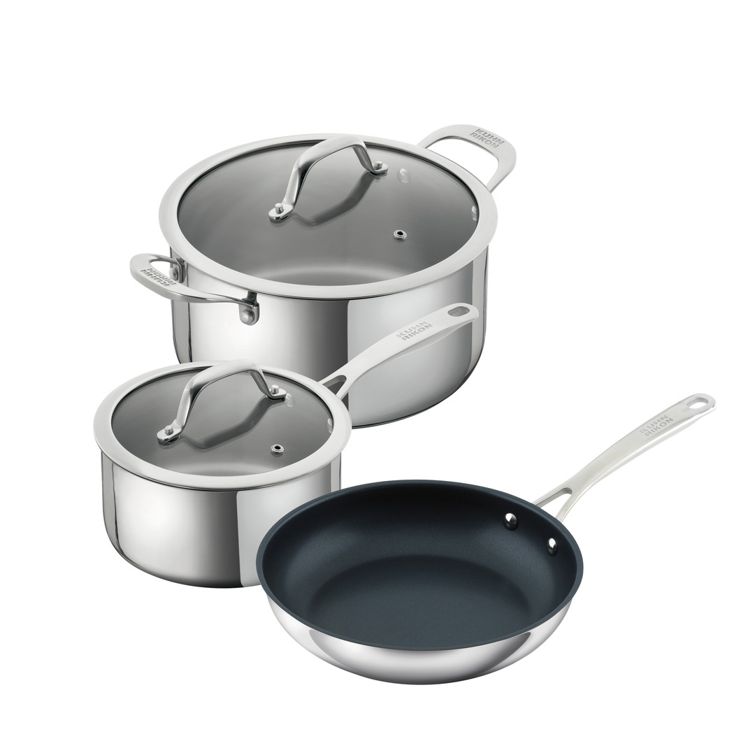 Kuhn Rikon - Allround 3pc Saucepan, Casserole & Frying Pan Set
