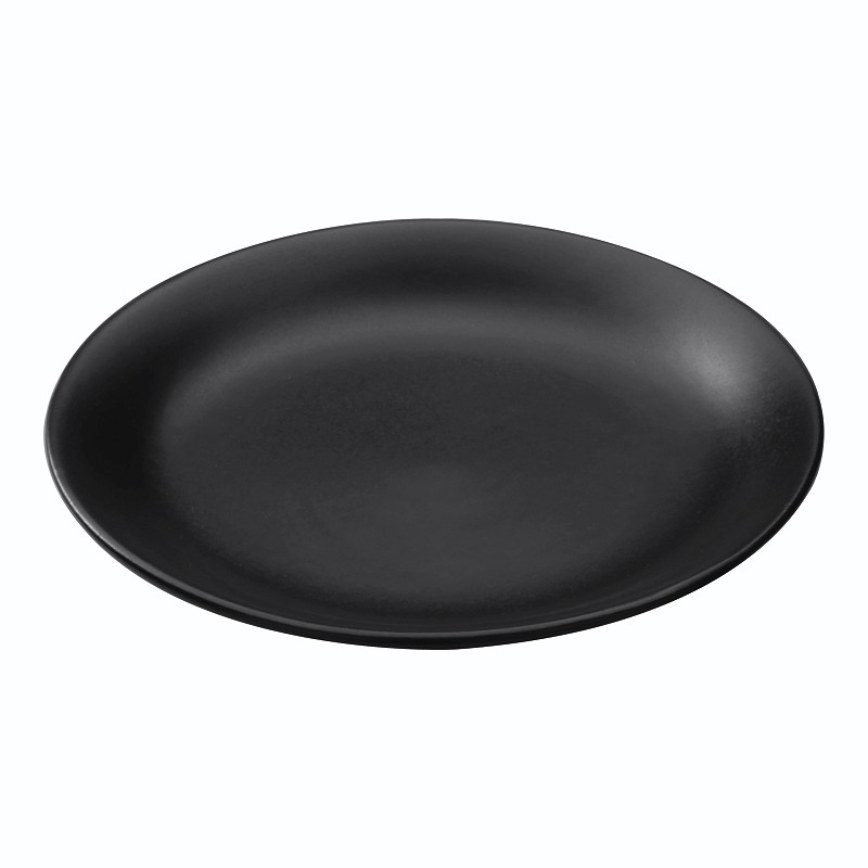 Kuhn Rikon - Plate White Clay Black 20cm